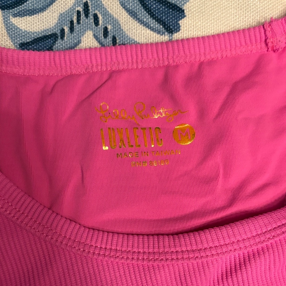 Pink Ribbed Tank Top - Picture 3 of 3